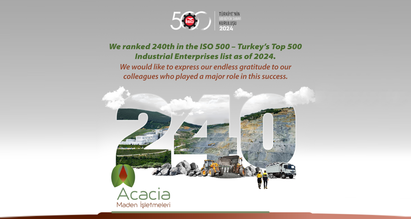 Acacia Mining Enterprises Inc. Took Its Place in the List of 500 Largest Industrial Enterprises!