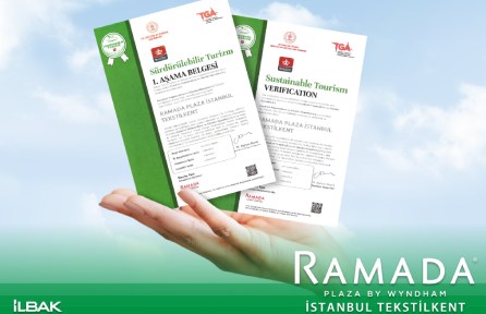 Ramada Plaza By Wyndham İstanbul Tekstilkent Sürdürülebilir Turizm Belgesini almaya hak kazanmıştır.