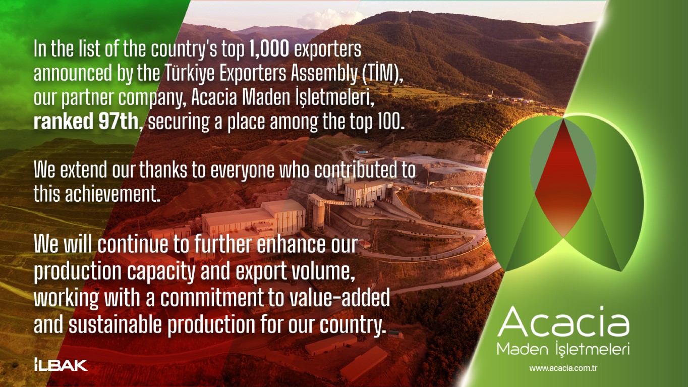 Acacia Mining Operations Rises to 97th Place in the Top 1,000 Exporters Survey!